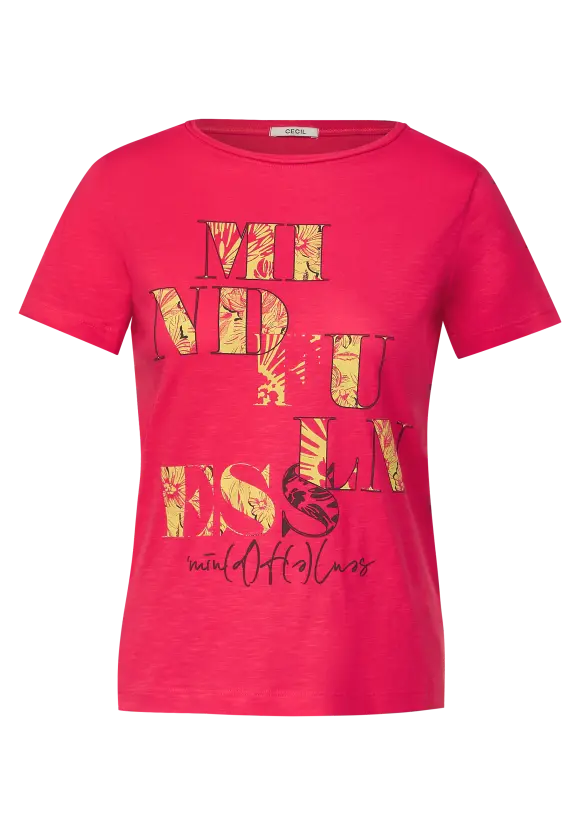 Wording Shirt - Strawberry Red