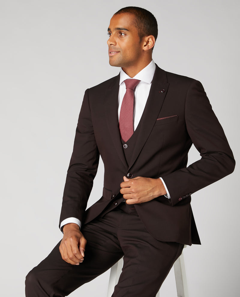 Lanito 2 Piece Suit - Wine