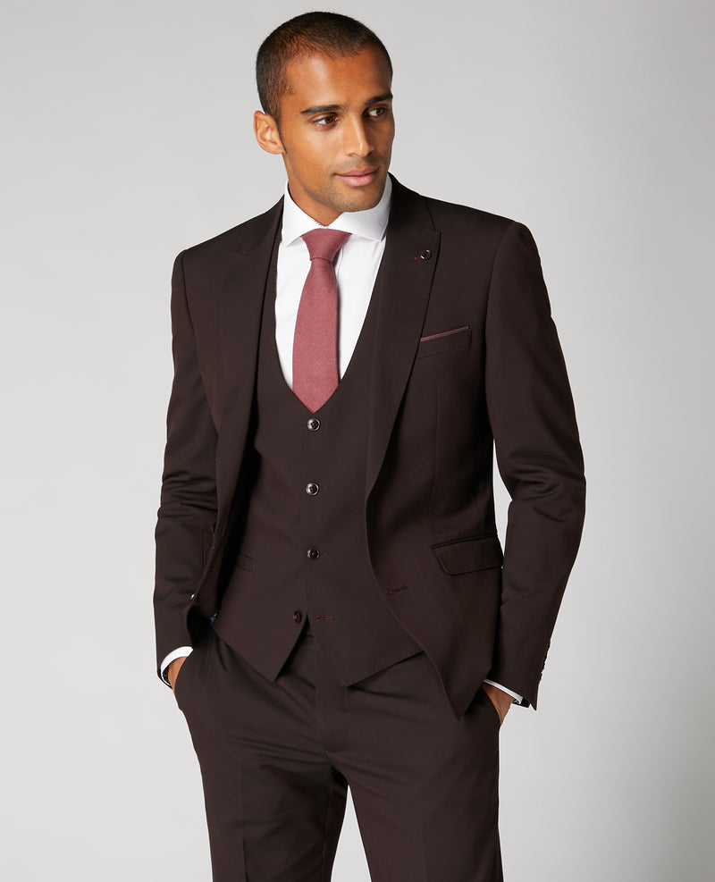 Lanito 2 Piece Suit - Wine