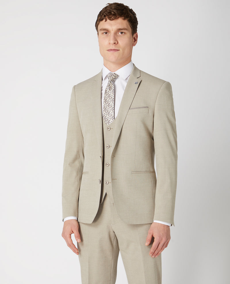 Luca J 2 Piece Suit - Beige/sand