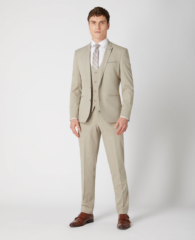 Luca J 2 Piece Suit - Beige/sand