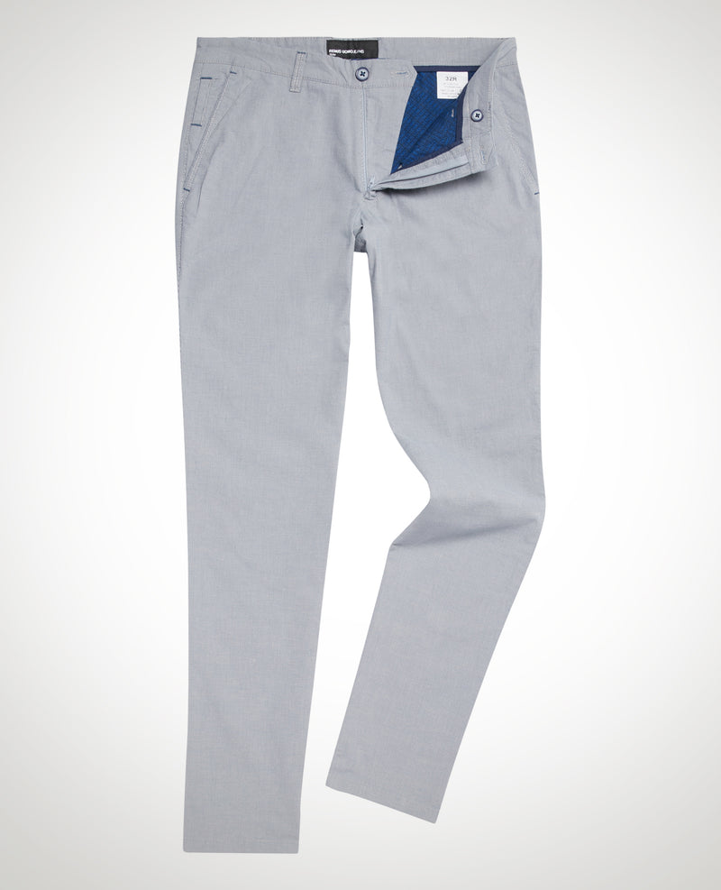 Eldon Slim Chinos - Light Blue Grey