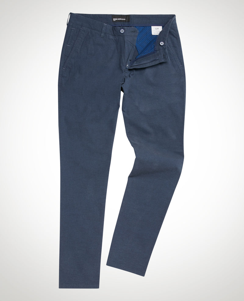 Eldon Slim Chinos - Slate Blue