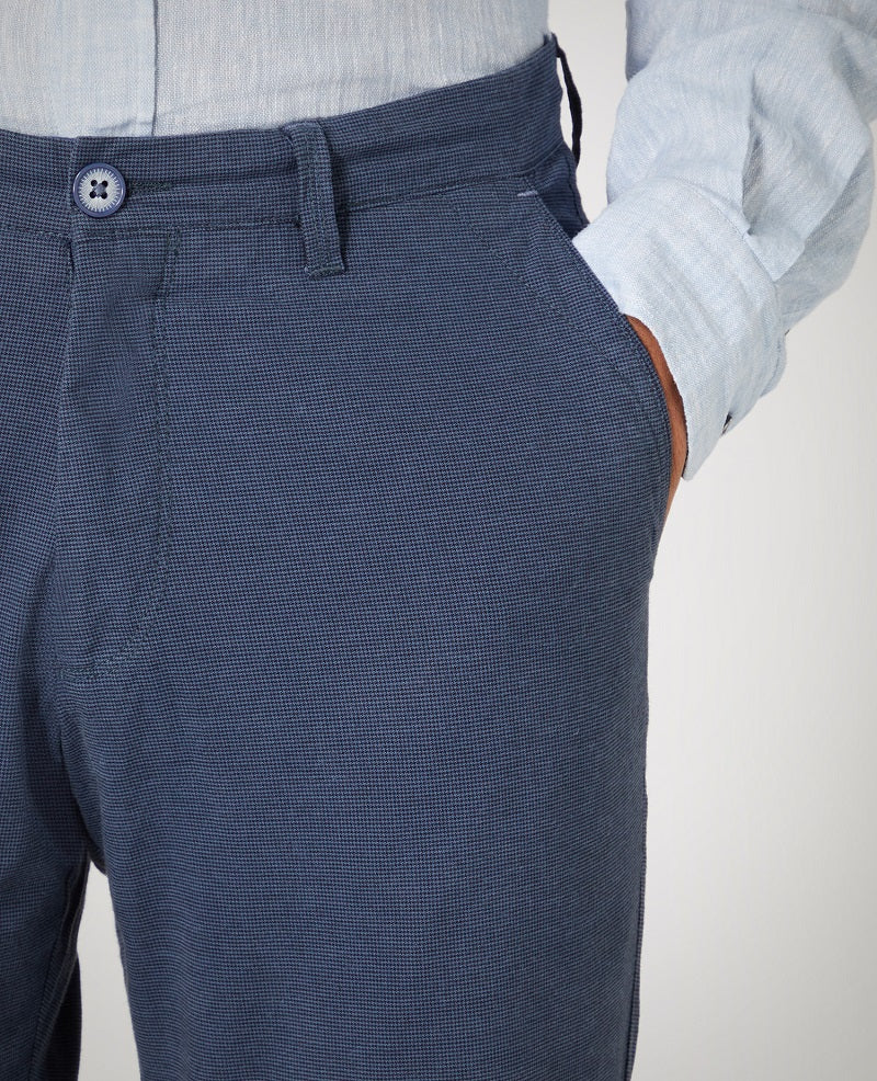 Eldon Slim Chinos - Slate Blue