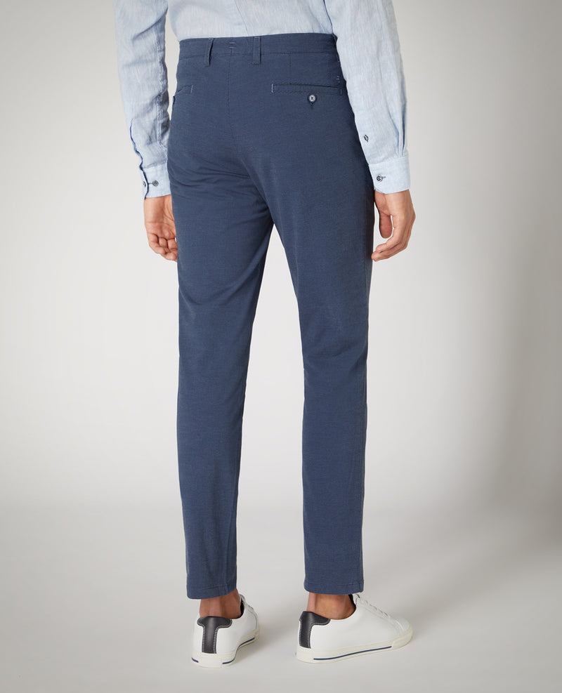 Eldon Slim Chinos - Slate Blue