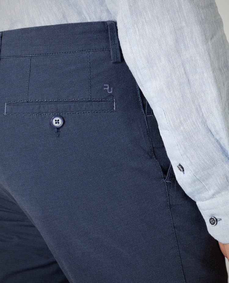 Eldon Slim Chinos - Slate Blue