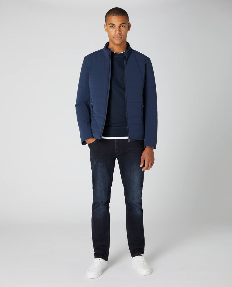 Wylie Casual Jacket - Dark Blue/black