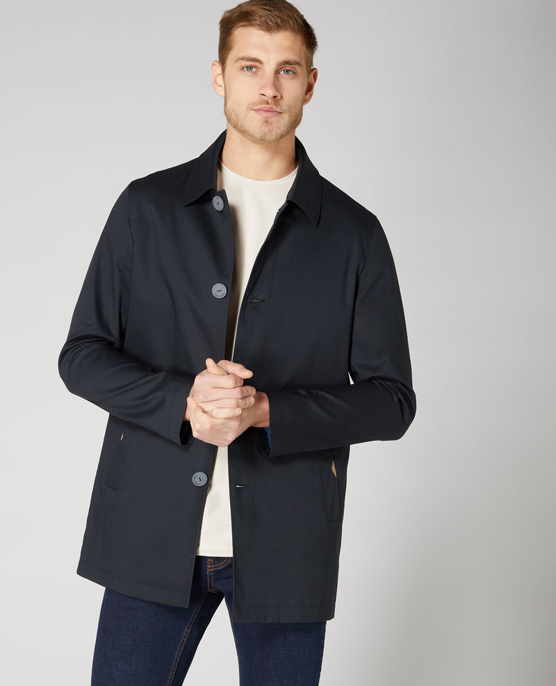 Elijah Overcoat - Navy2