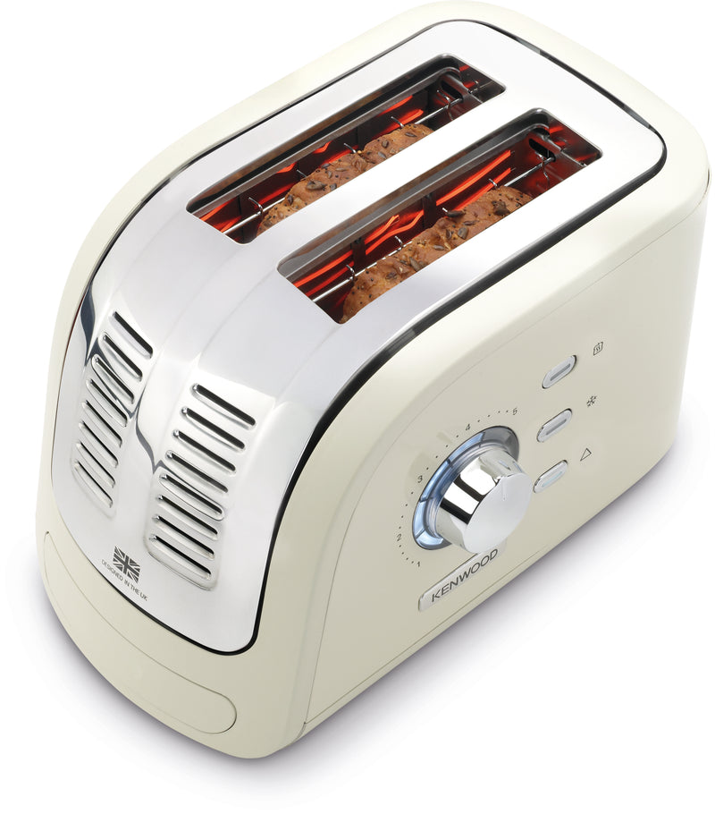 Turbo 2 Slice Toaster Cream