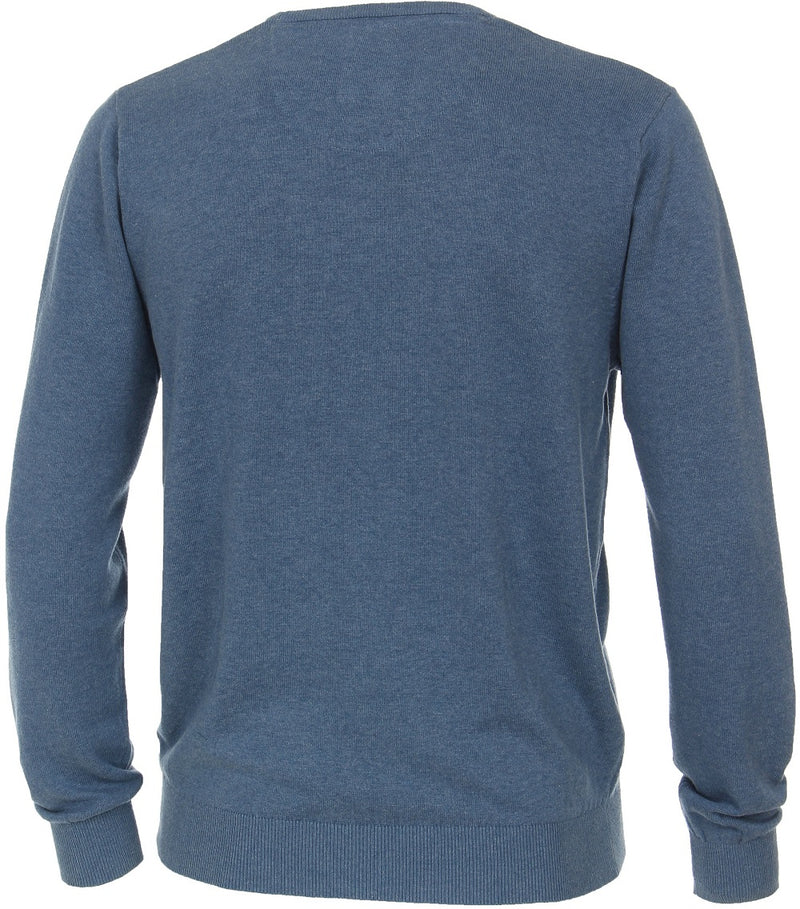 Crew Neck Jumper - Petrol Blue