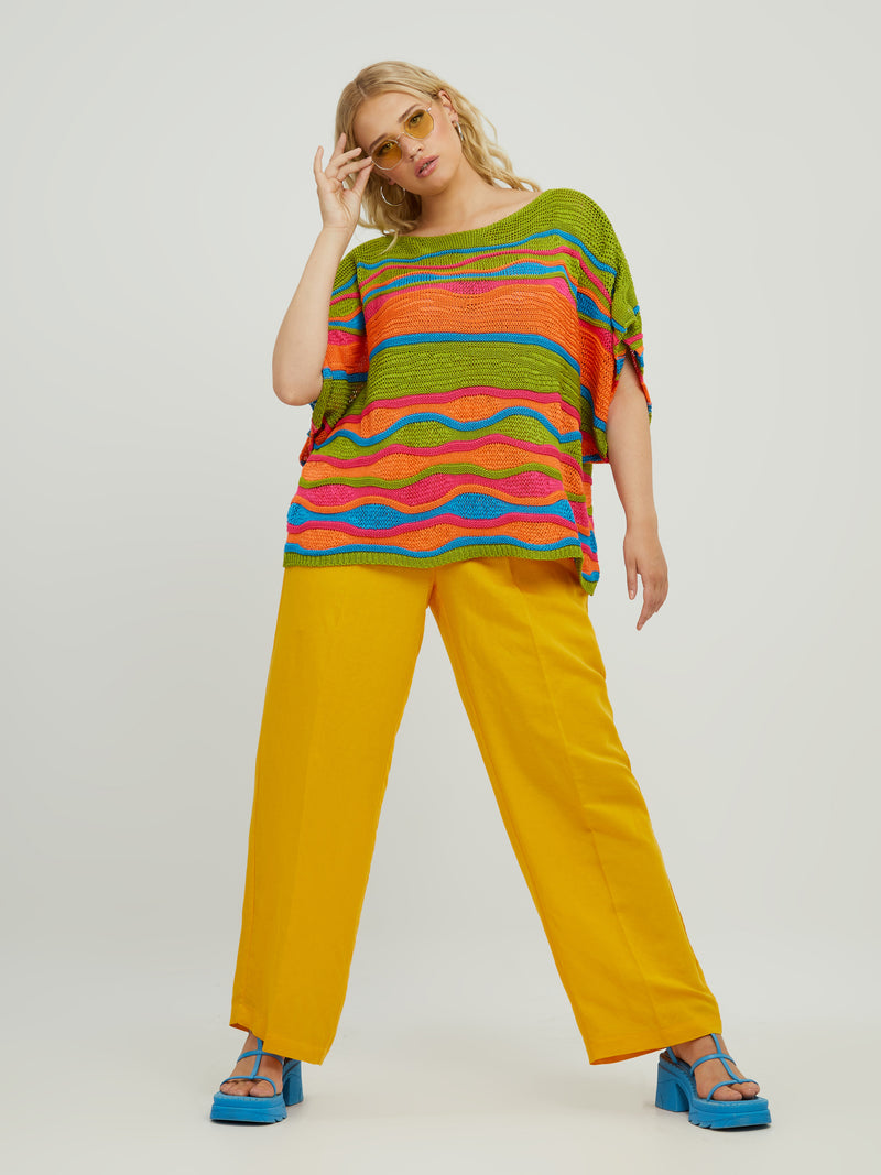 MULTI COLOURED KNIT TOP - 08mat