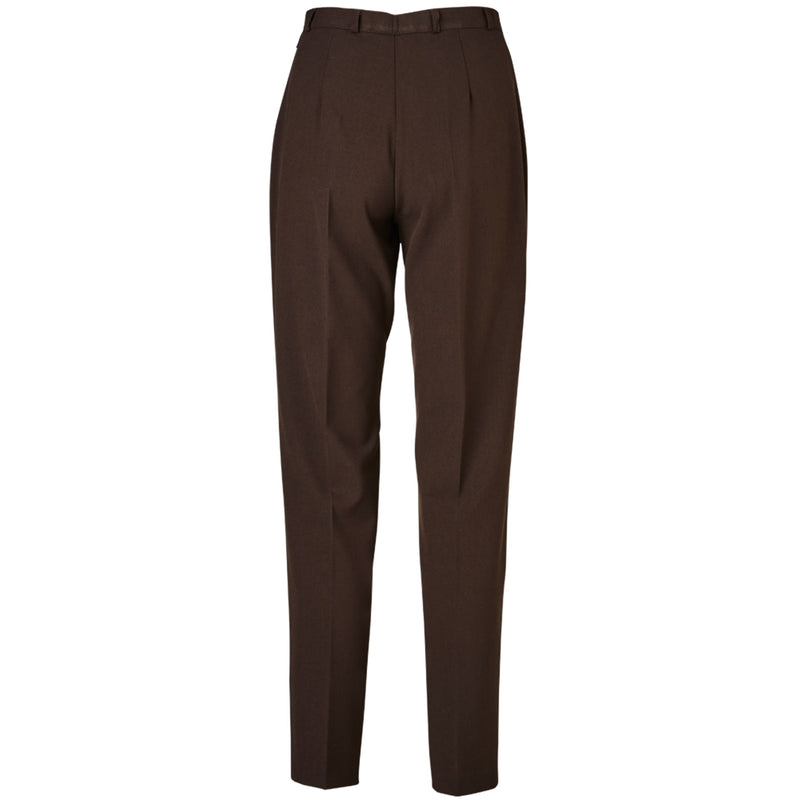 Sandra Full Length Trousers - Dark Brown