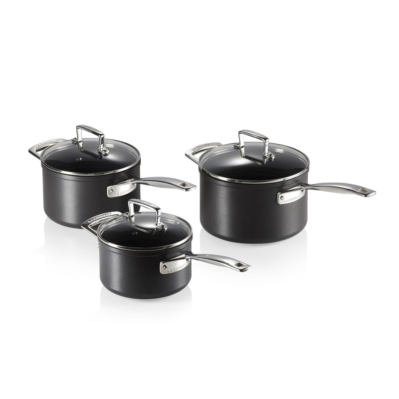 3 Piece Toughened Non-Stick Saucepan Set