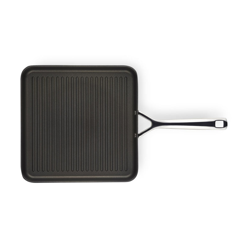 Toughened Non-Stick Square Grill With Long Handle 28cm