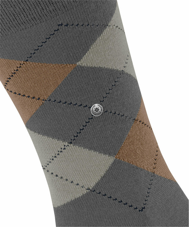 Wool Mix Argyle - Dark Blue