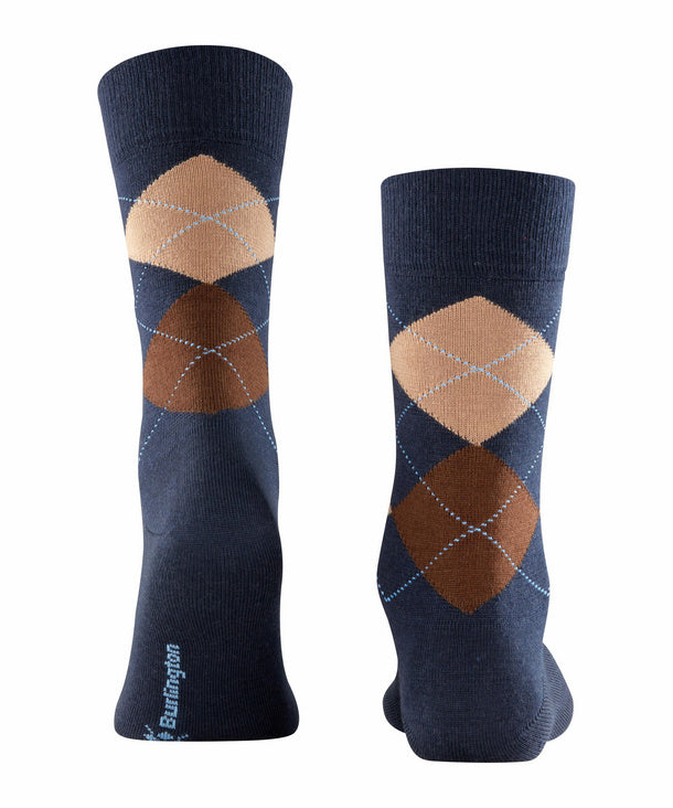 Wool Mix Argyle - Navy