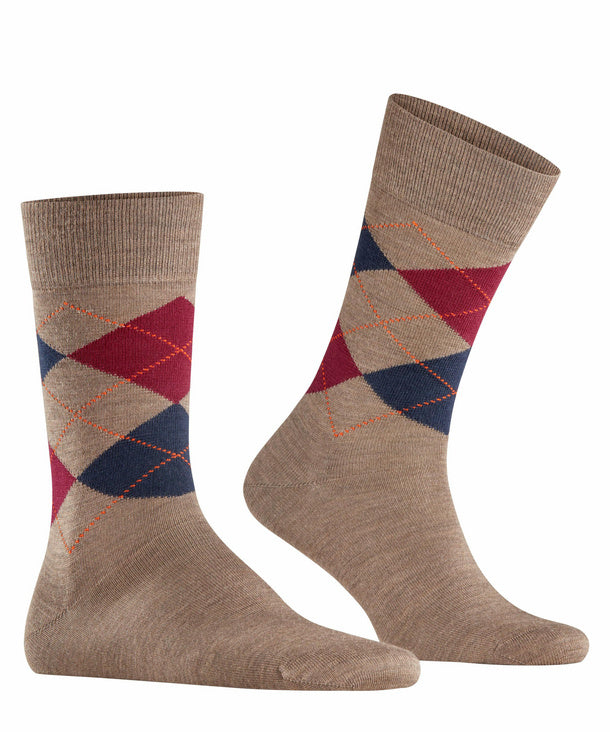 Wool Mix Argyle - Navy