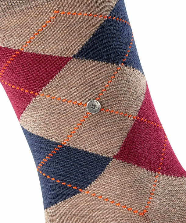 Wool Mix Argyle - Antracite Melange