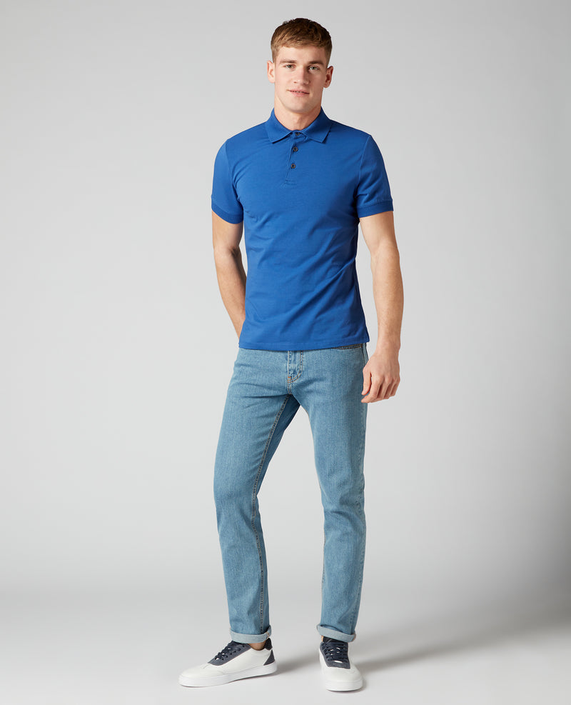 Short Sleeve Polo T-shirt - Royal Blue