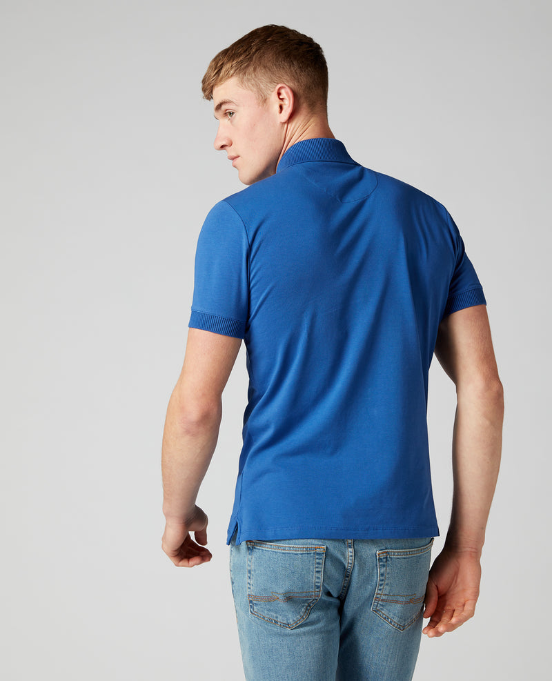 Short Sleeve Polo T-shirt - Royal Blue