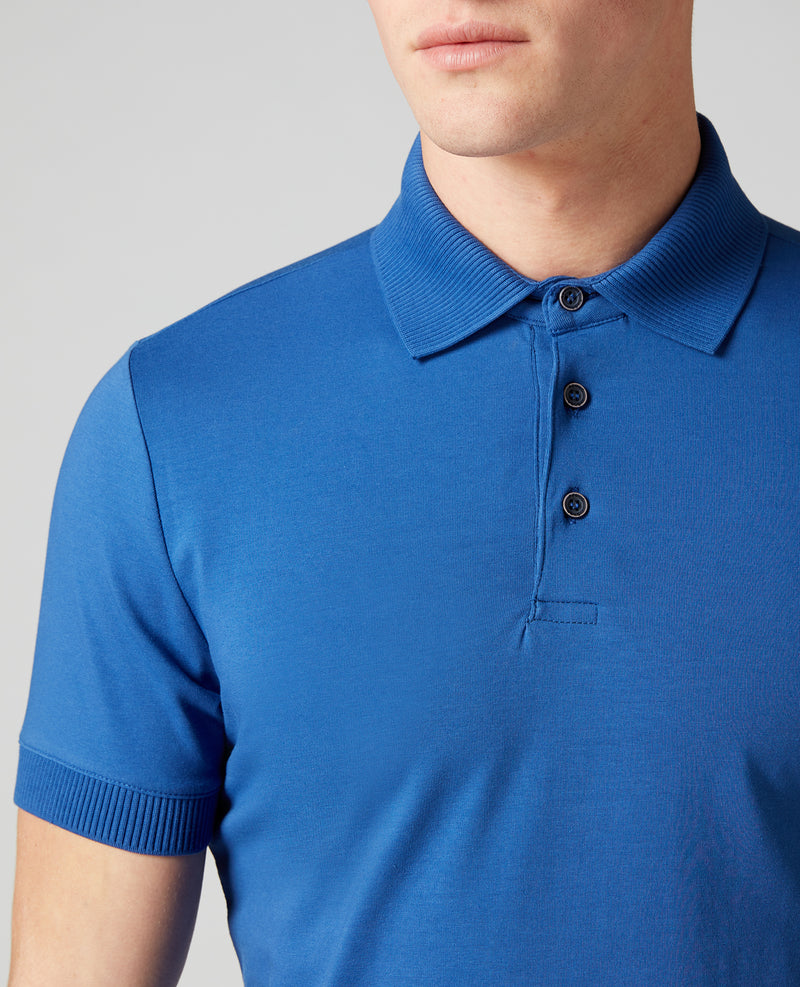 Short Sleeve Polo T-shirt - Royal Blue