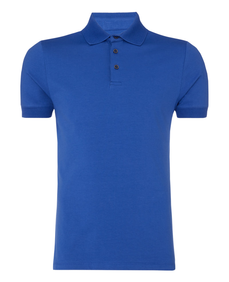 Short Sleeve Polo T-shirt - Royal Blue