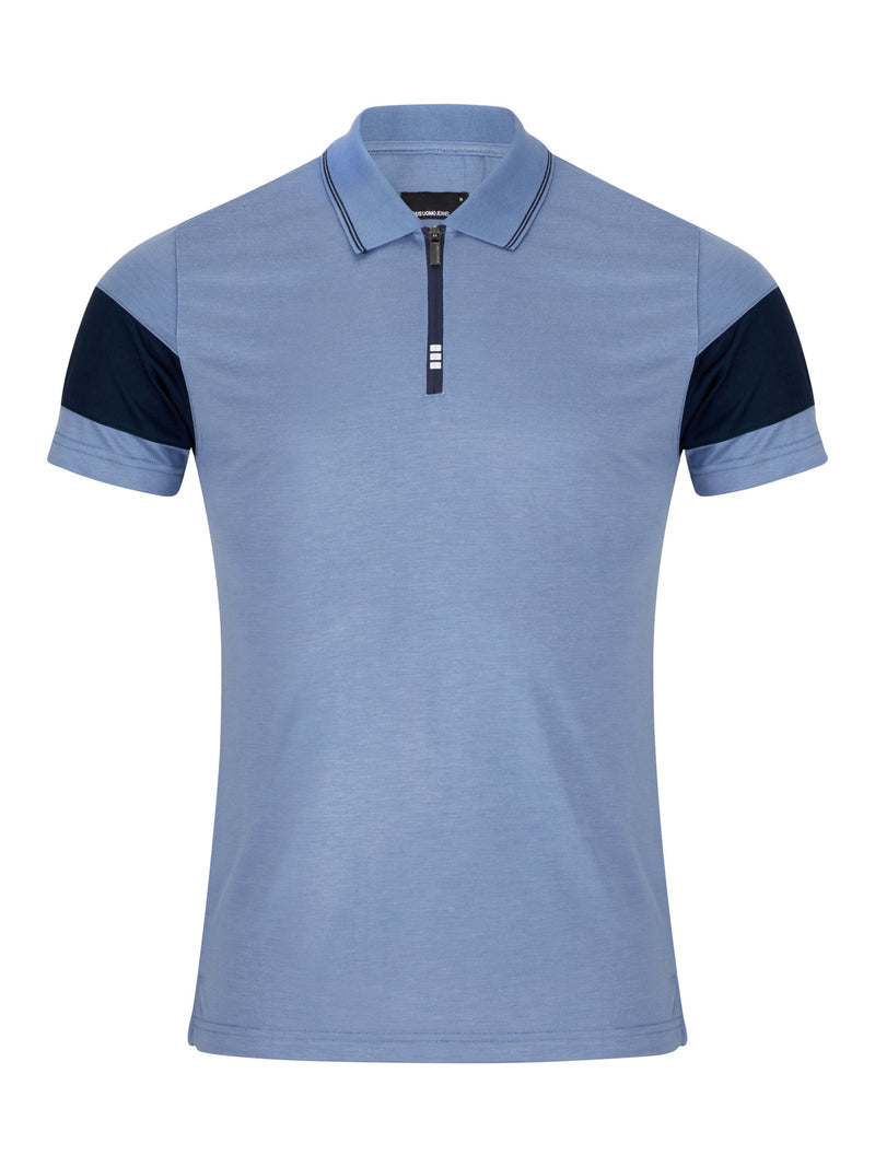 Short Sleeve Polo Shirt - Sky Blue