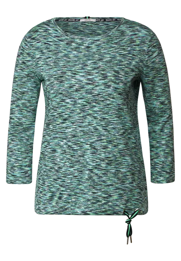 Multicolor Melange Shirt - Green Melange