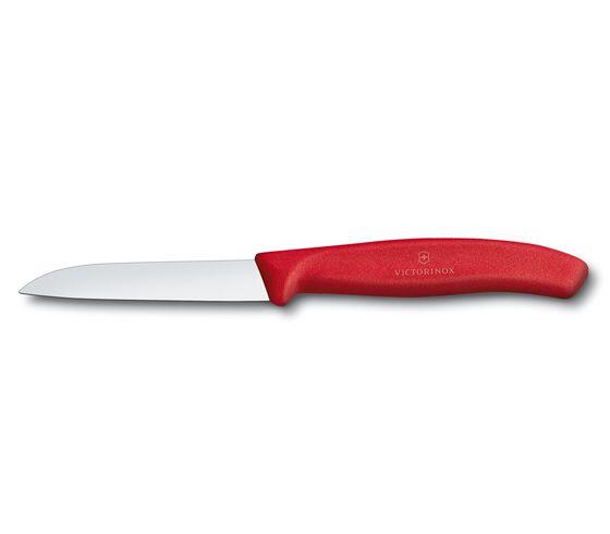 Swiss Classic 8cm Paring Knife Straight Edge Red