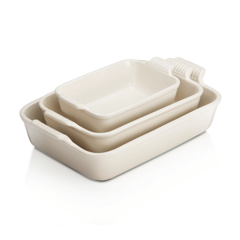 Stoneware Rectangular Dish 19cm - Meringue