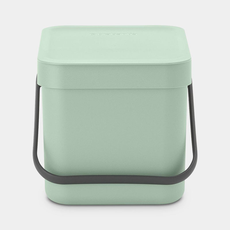 Sort & Go Waste Bin 6 Litre Jade Green