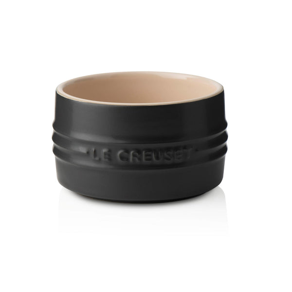 Stackable Stoneware Ramekin - Satin Black