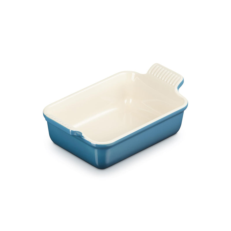 Stoneware Rectangular Dish 32cm - Deep Teal