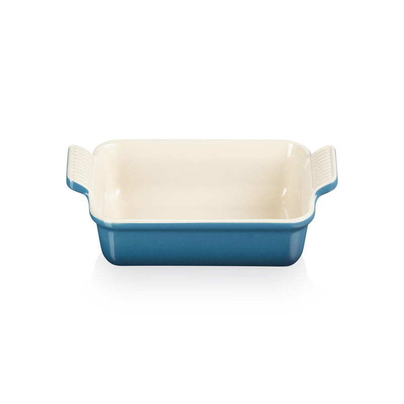 Stoneware Rectangular Dish 32cm - Deep Teal