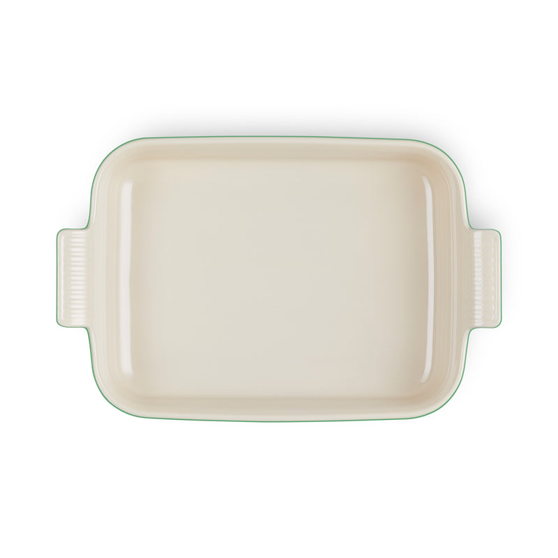 Stoneware Rectangular Dish 32cm - Bamboo