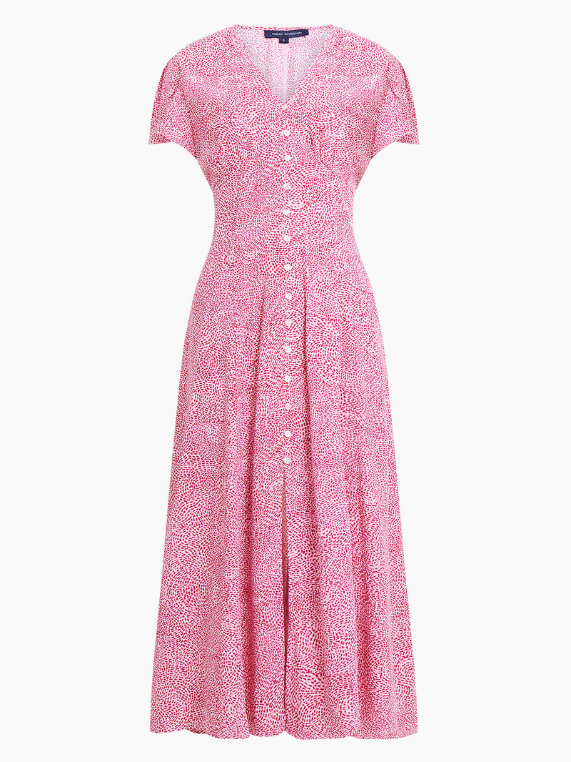 Bernice V Neck Dress - Sea Pink