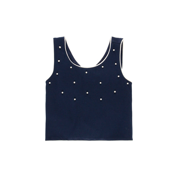 Vest Top - Navy