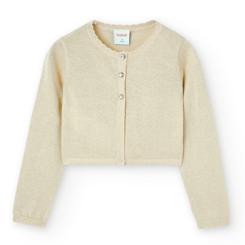 Crop Cardigan - Sand