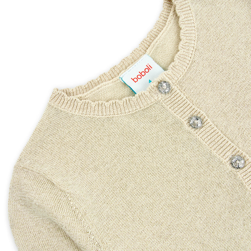 Crop Cardigan - Sand