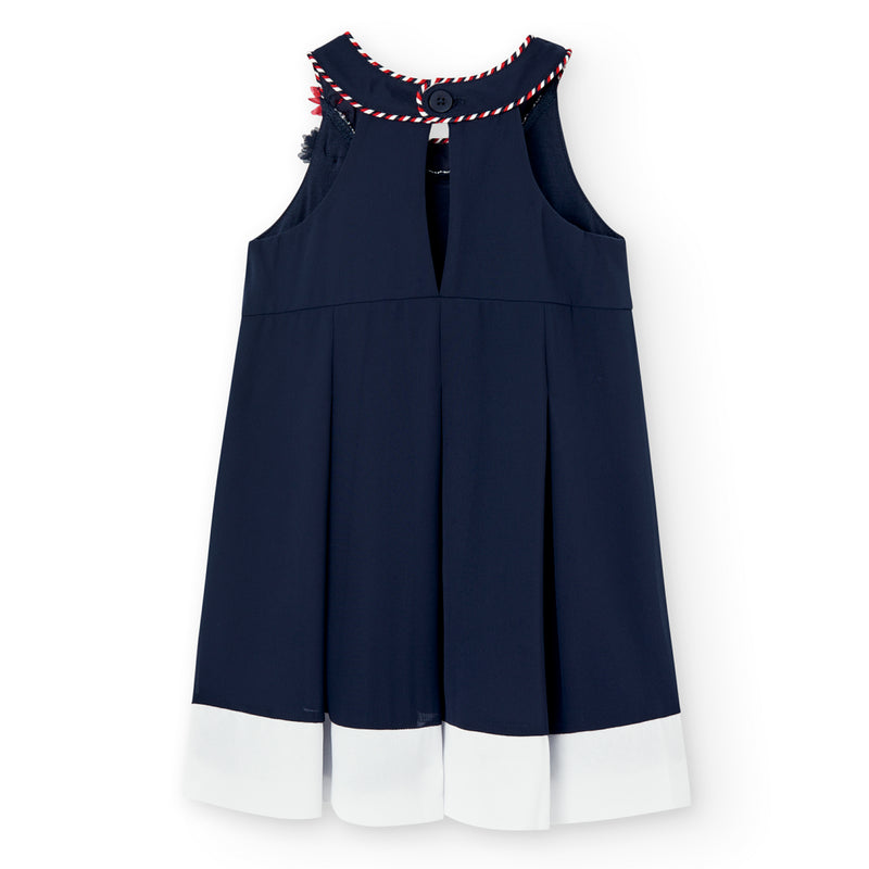 Chiffon Dress - Navy