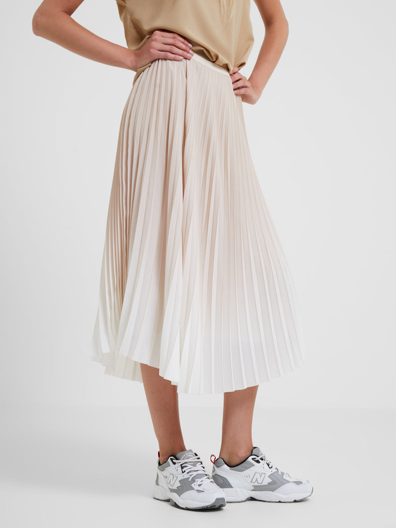 Ombre Sunburst Skirt - Sand/white