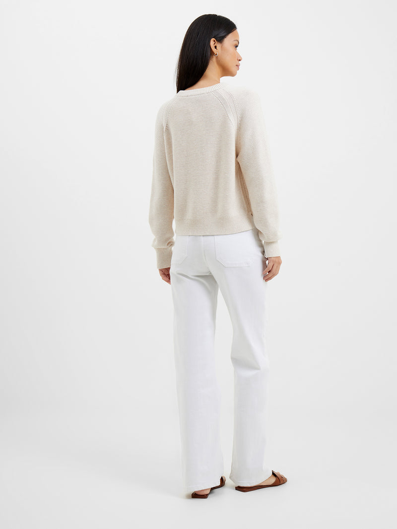 Crew Neck Jumper - Summer White