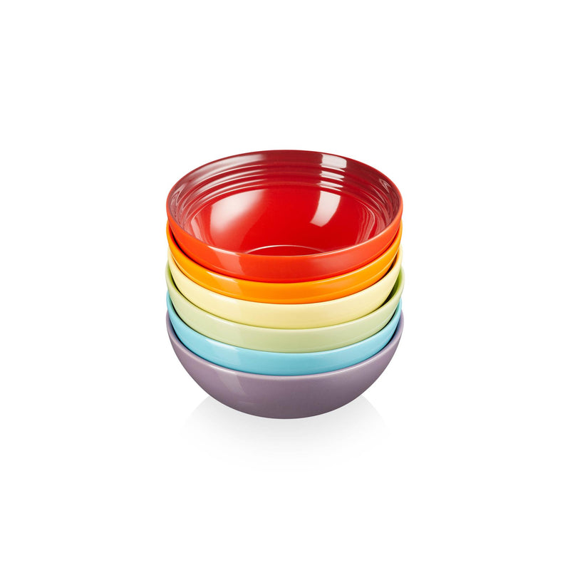 Rainbow Set of 6 Cereal Bowls 16cm