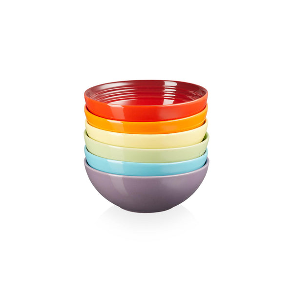 Rainbow Set of 6 Cereal Bowls 16cm