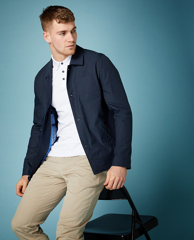 Mendes Casual Jacket - Navy1