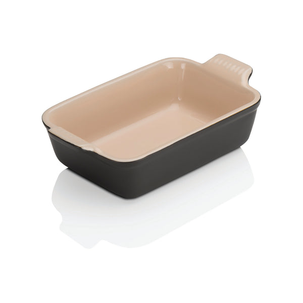 Stoneware Rectangular Dish 19cm - Satin Black