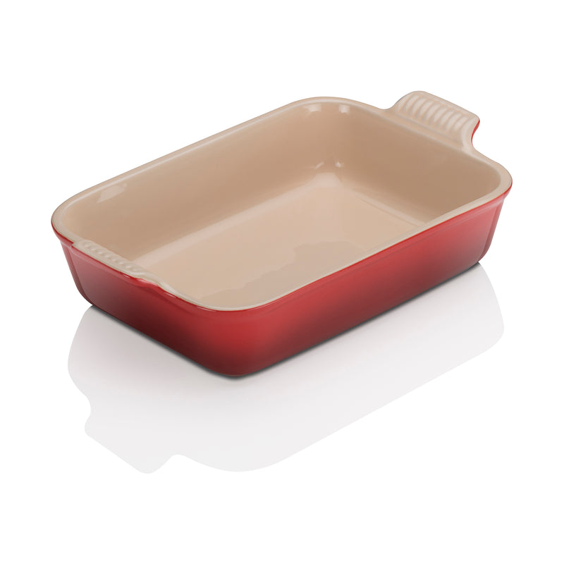 Stoneware Rectangular Dish 26cm - Cerise