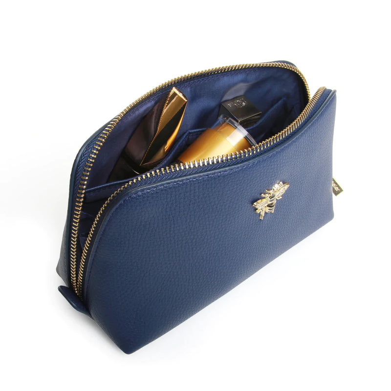 Small Beauty Case Makeup Bag - Navy