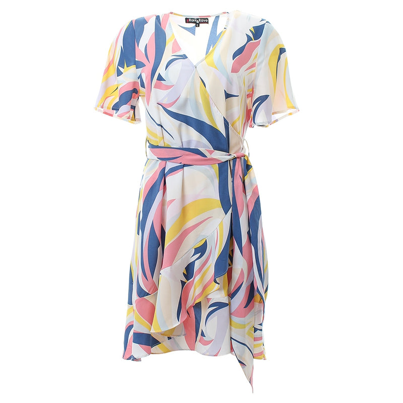 Bell 22 Wrap Dress - Pink