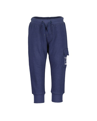 Side Pocket Joggers - Dark Blue